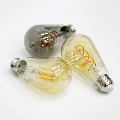 LED 에디슨 램프 ST64/스파이럴 4W E26